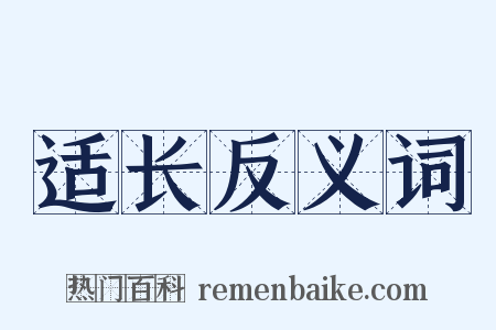 适长反义词是什么意思的图片